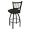 Holland Bar Stool Co 30" Swivel Bar Stool, Black Wrinkle, Canter Pine Seat 81030BW010 - alternate 4